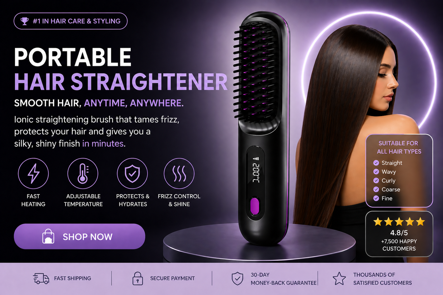 Portable Straight Comb